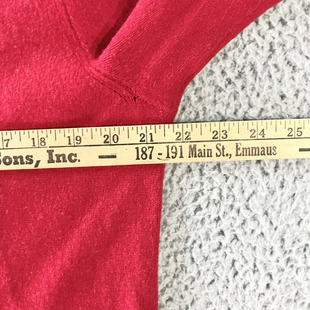 Polo Ralph Lauren Sweater Mens XXL Red 100% Lambswool V Neck‎ Pullover